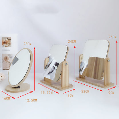 Desktop vanity mirror rotating vanity mirror