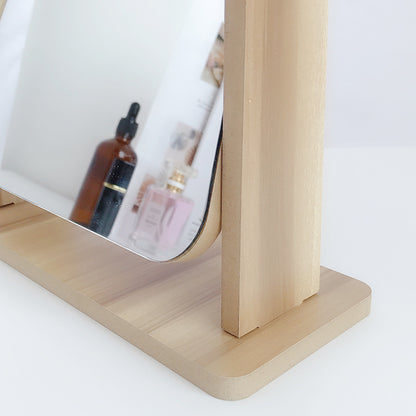 Desktop vanity mirror rotating vanity mirror