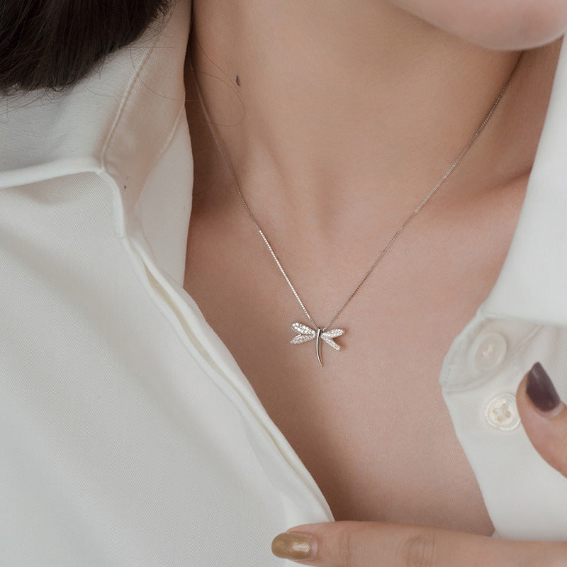 Dragonfly Necklace For Women Light Luxury