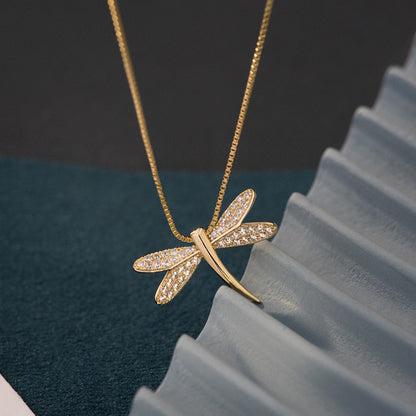 Dragonfly Necklace For Women Light Luxury